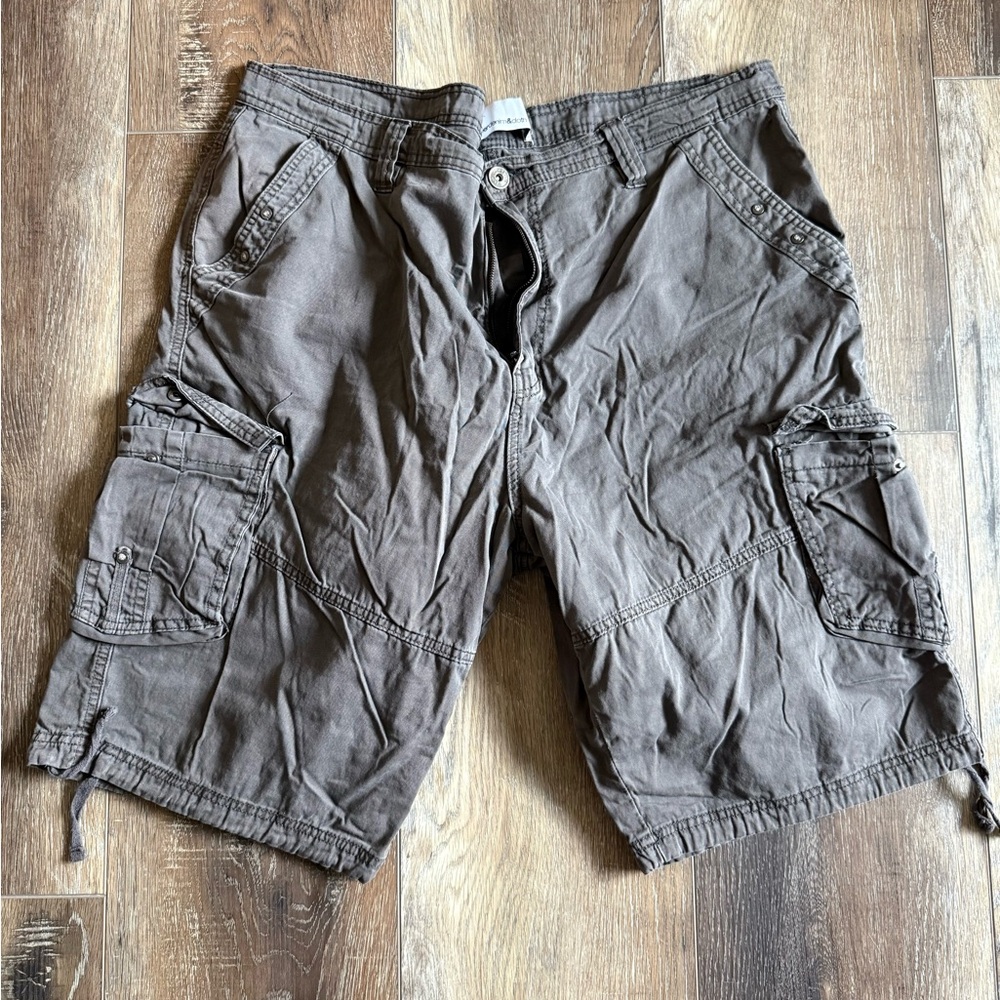Paper Denim & Cloth Brown Cargo Shorts
